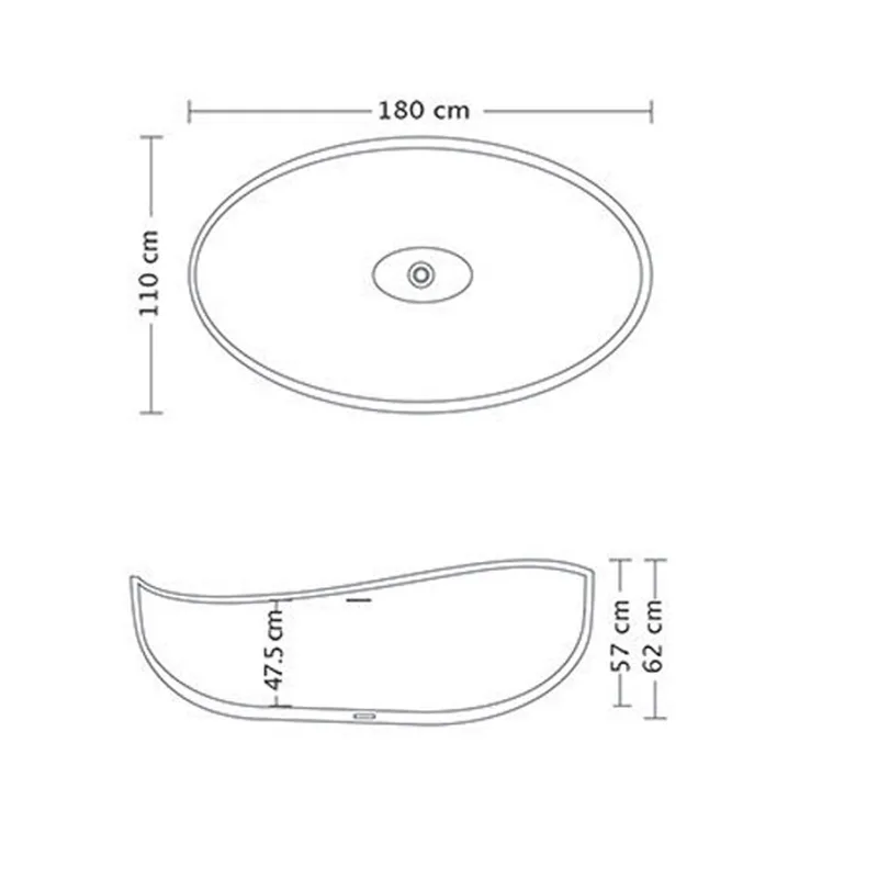 Greco Stone Resin Bathtub