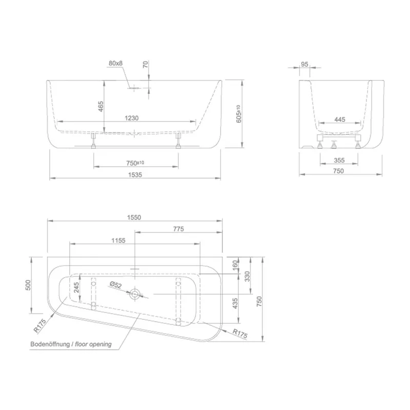 KNIEF Chic-L Freestanding Bathtub