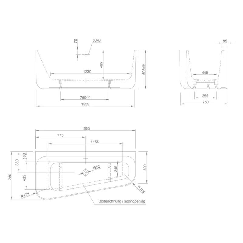 KNIEF Chic-R Freestanding Bathtub