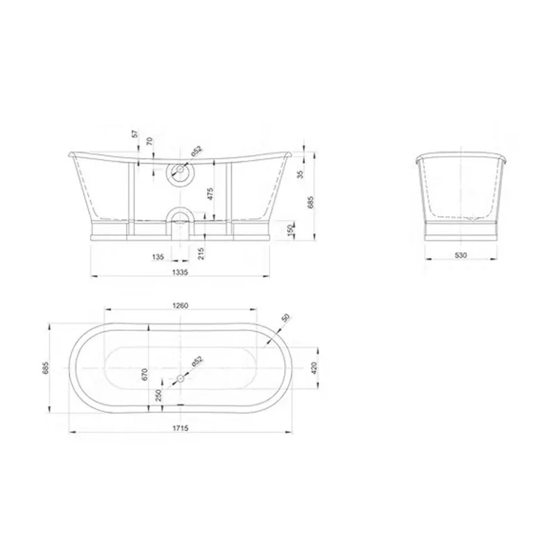 KNIEF Prince Freestanding Bathtub