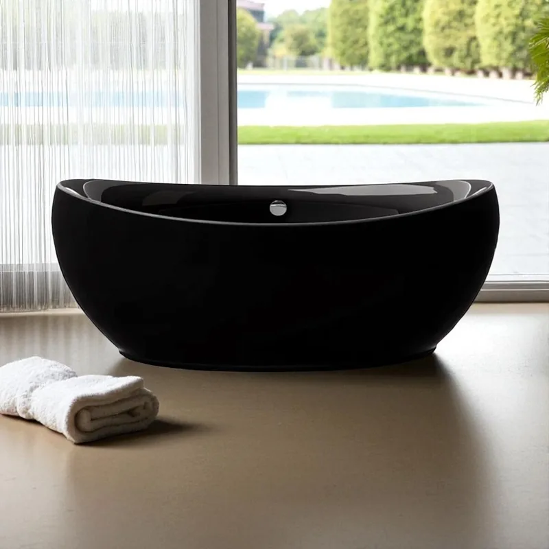 KNIEF Venice Freestanding Bathtub (Black)