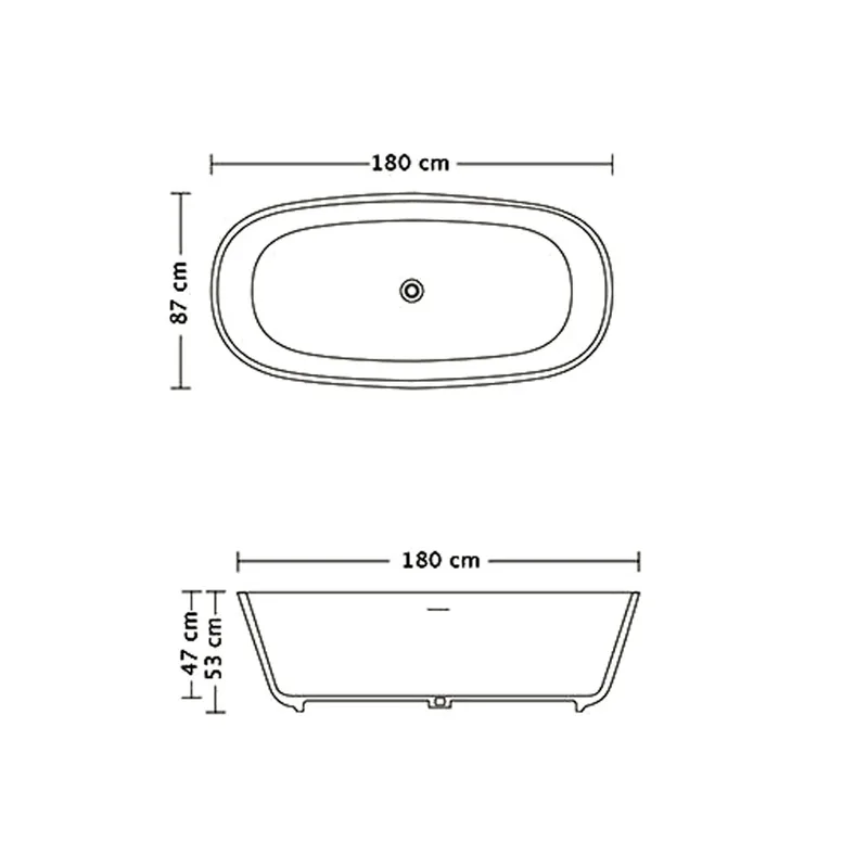 Lorenzo Stone Resin Bathtub