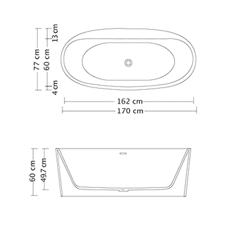 Matisse Stone Resin Bathtub