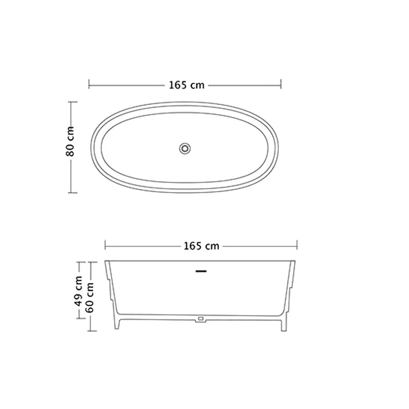 Pablo Stone Resin Bathtub