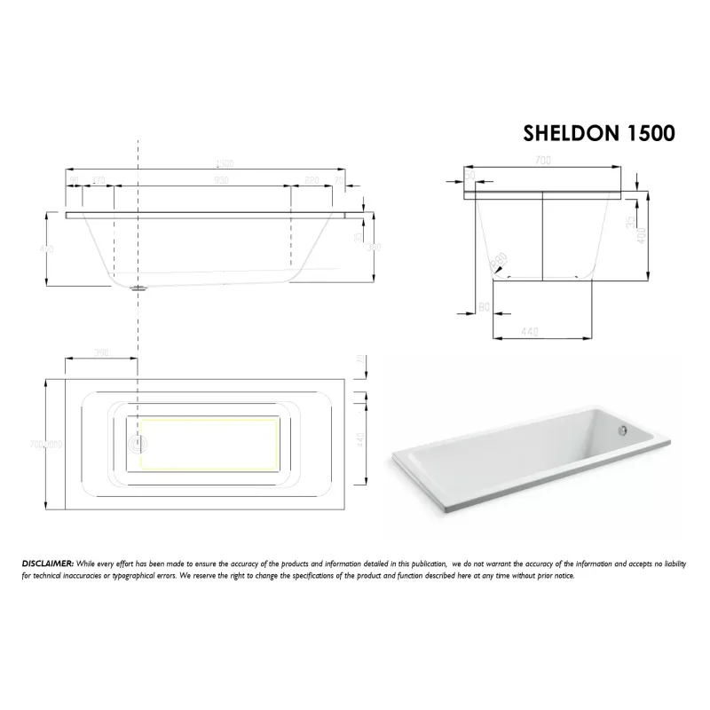 Sheldon Built-In Bathtub