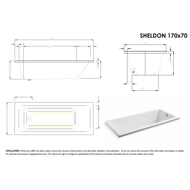 Sheldon Built-In Bathtub