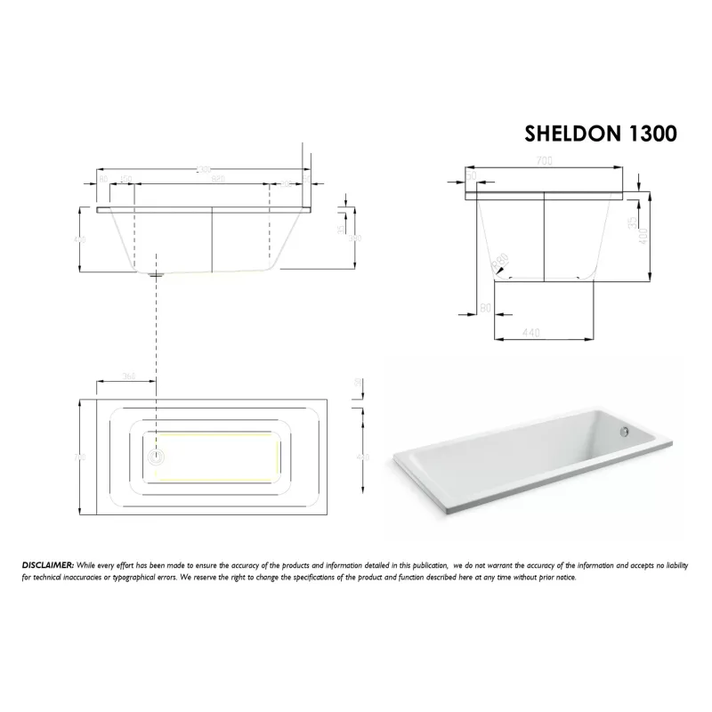 Sheldon Built-In Bathtub
