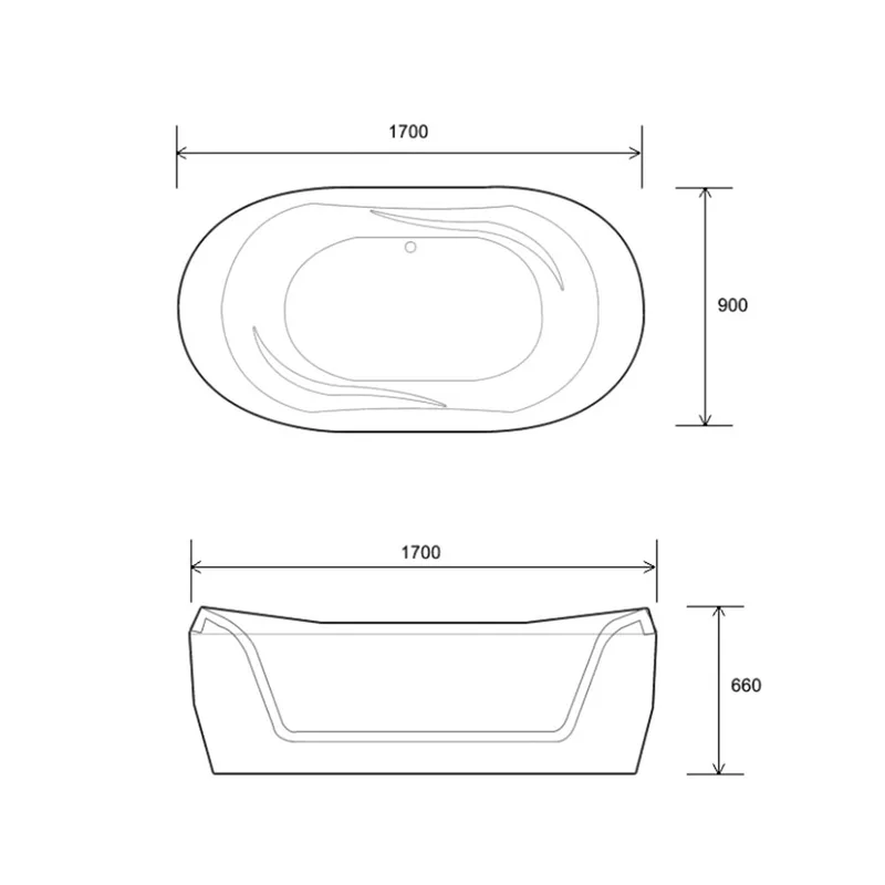 Soft Bathtub Amore Built-In Bathtub