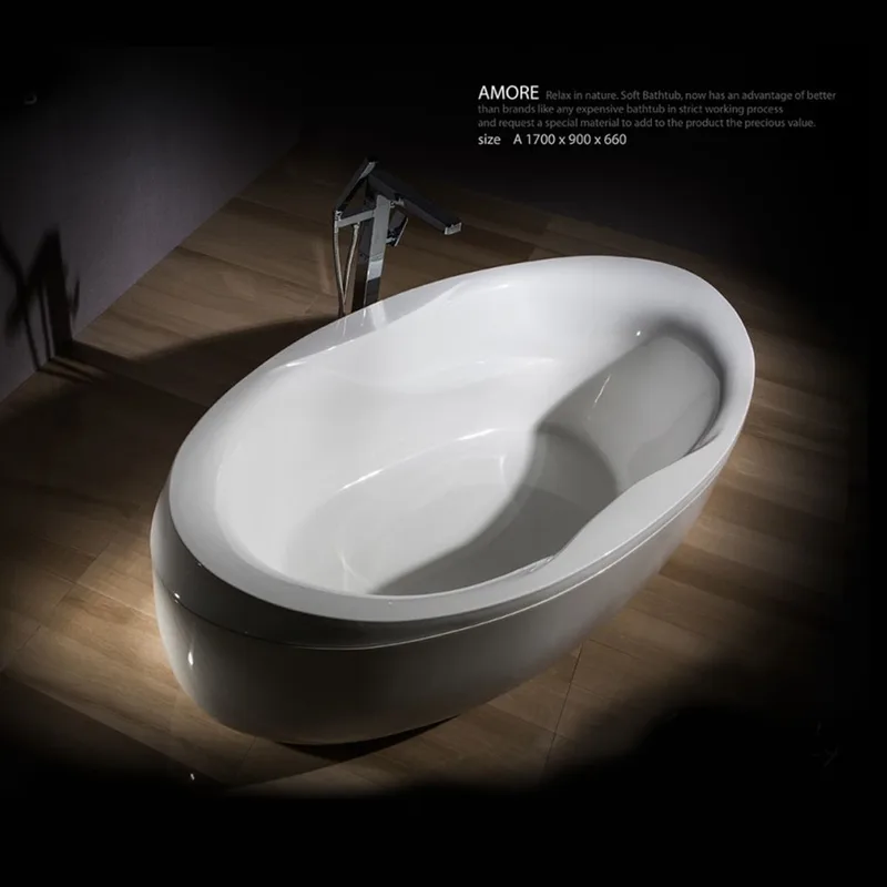 Soft Bathtub Amore-F Freestanding Bathtub