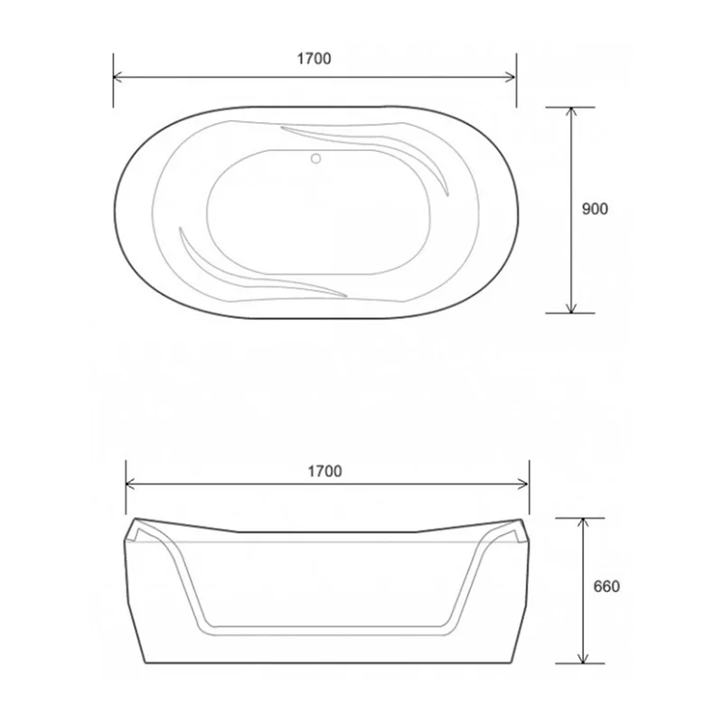 Soft Bathtub Amore-F Freestanding Bathtub