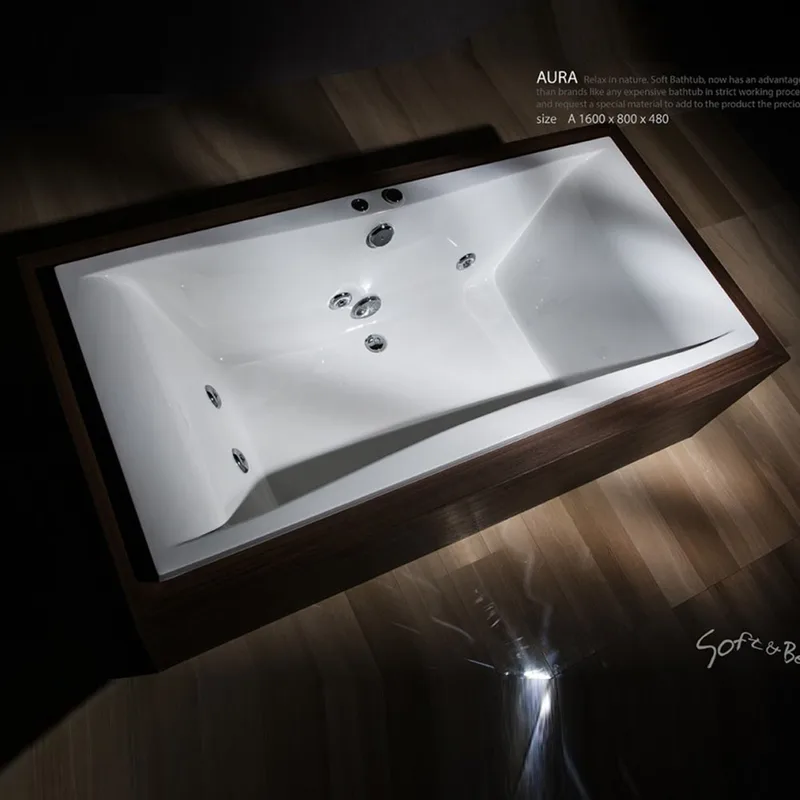 Soft Bathtub Aura Built-In Bathtub