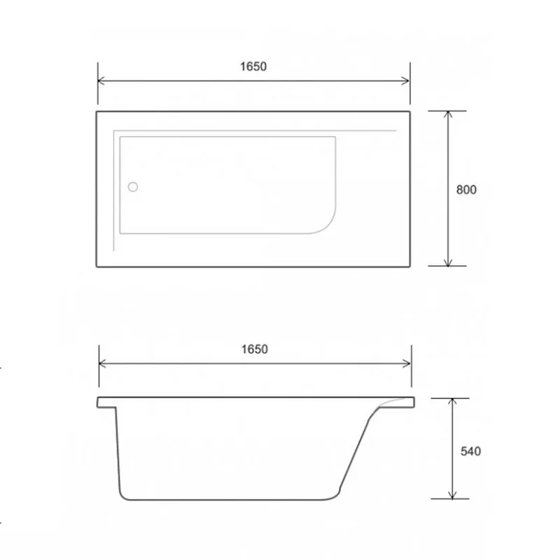 Soft Bathtub Eco Built-In Bathtub