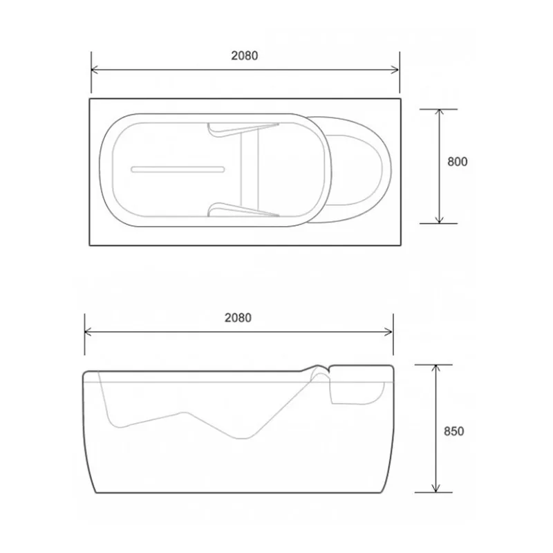 Soft Bathtub Hurest Freestanding Bathtub
