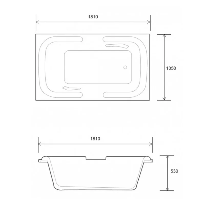 Soft Bathtub Newport Built-In Bathtub
