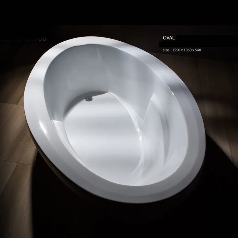 Soft Bathtub Oval Built-In Bathtub