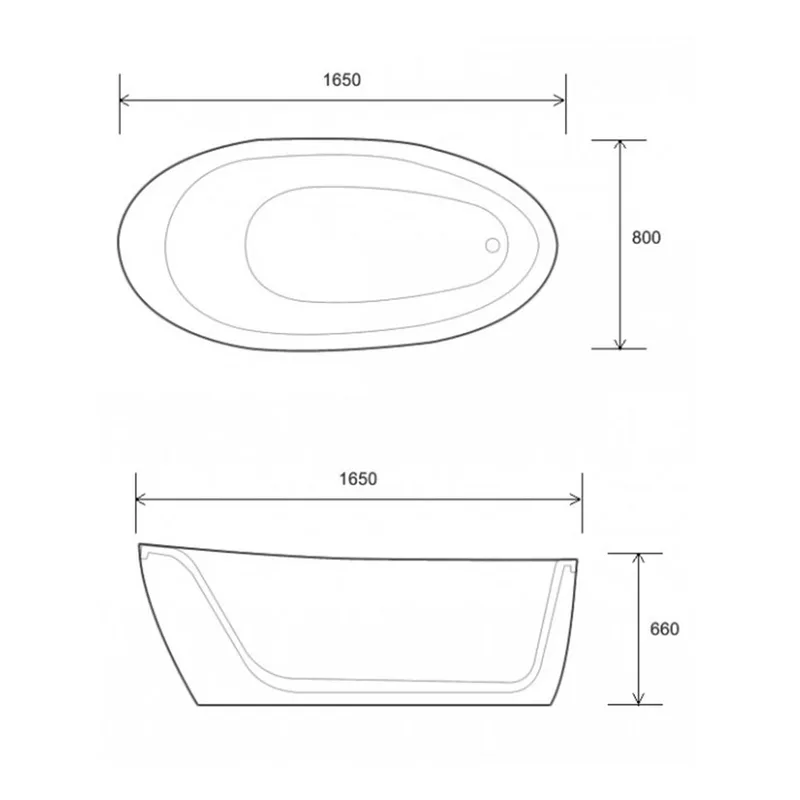 Soft Bathtub Riz-IN Freestanding Bathtub