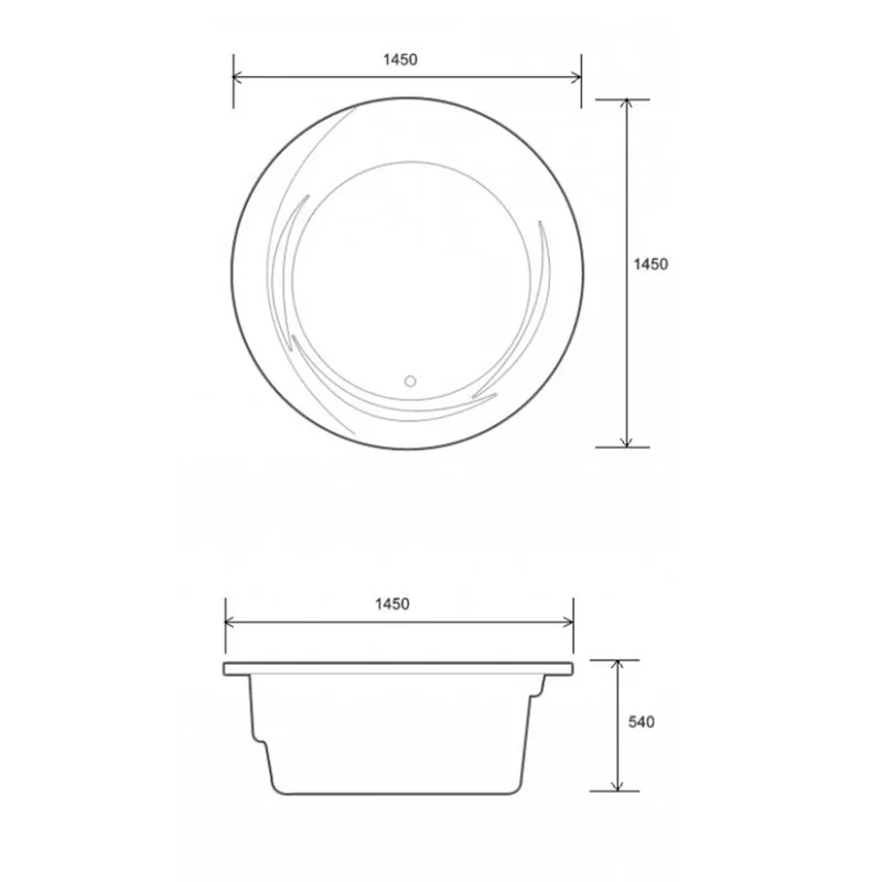 Soft Bathtub Rose Built-In Bathtub