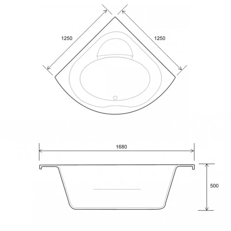 Soft Bathtub S-210B Built-In Bathtub