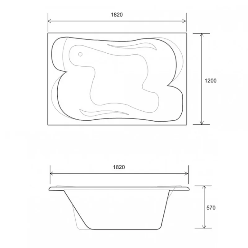 Soft Bathtub Serenity Built-In Bathtub