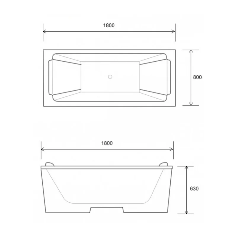 Soft Bathtub Twix Freestanding Bathtub