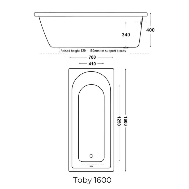 YuuBath TOBY Built-In Bathtub