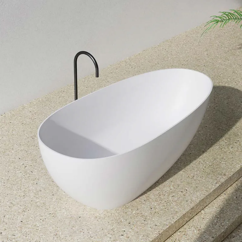 Z8608 Solid Surface Bathtub Hermes Orange