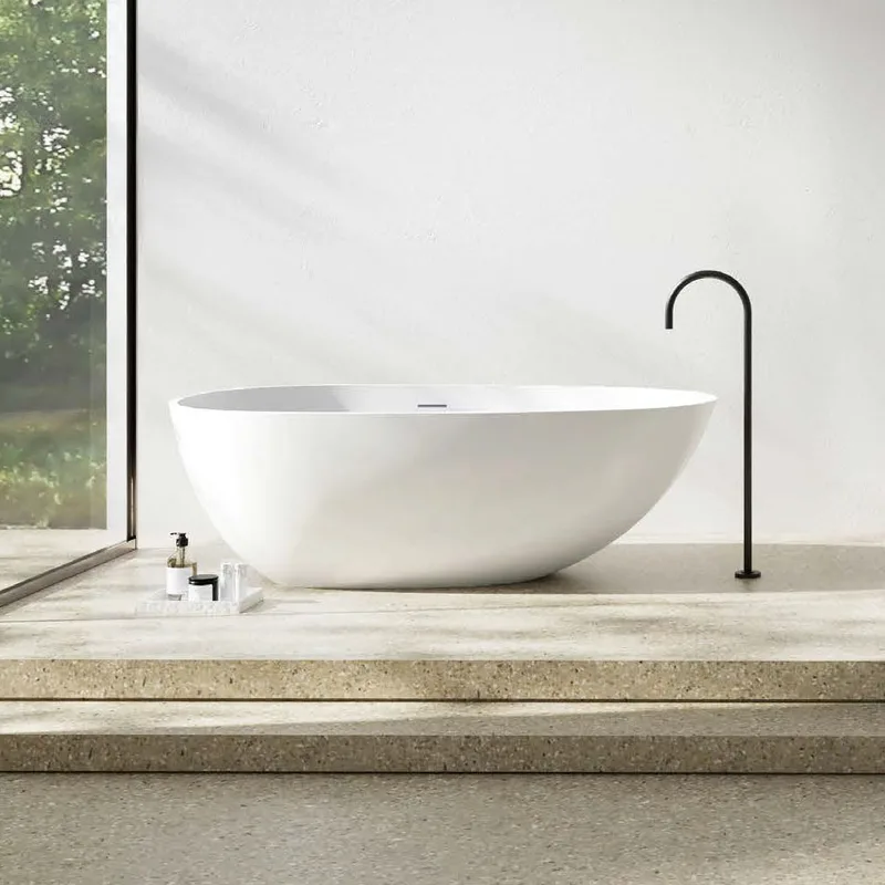 Z8608 Solid Surface Bathtub Hermes Orange