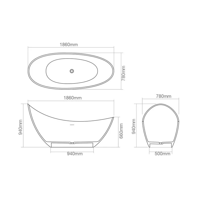 Z8621 Solid Surface Bathtub