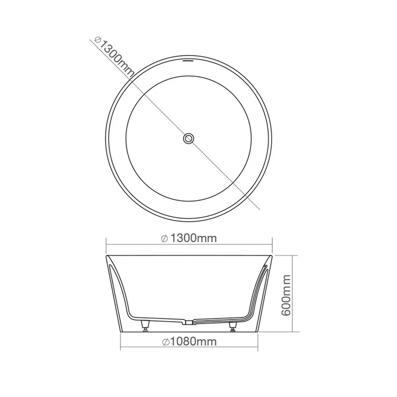 Z8626 Solid Surface Bathtub