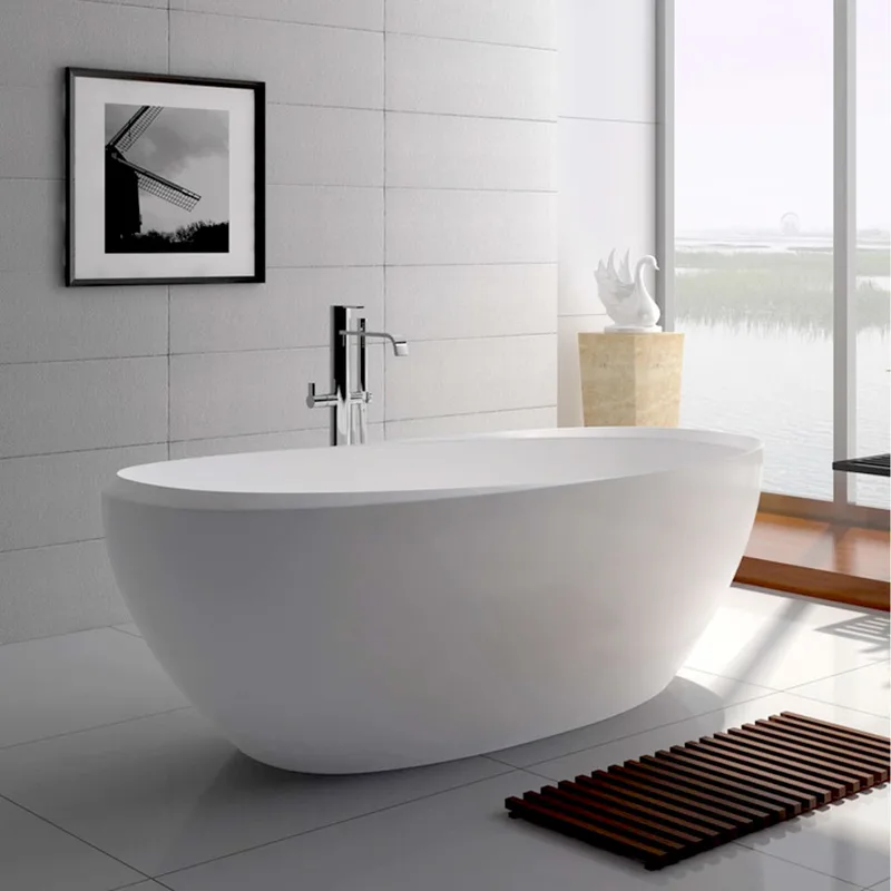 Z8639 Solid Surface Bathtub White
