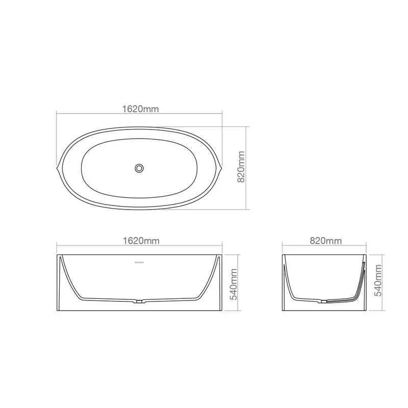 Z8640 Solid Surface Bathtub