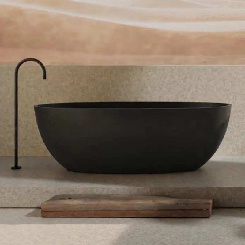 Z8647 Solid Surface Bathtub Hermes Orange