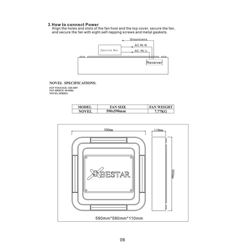 Novel DC Ceiling Fan