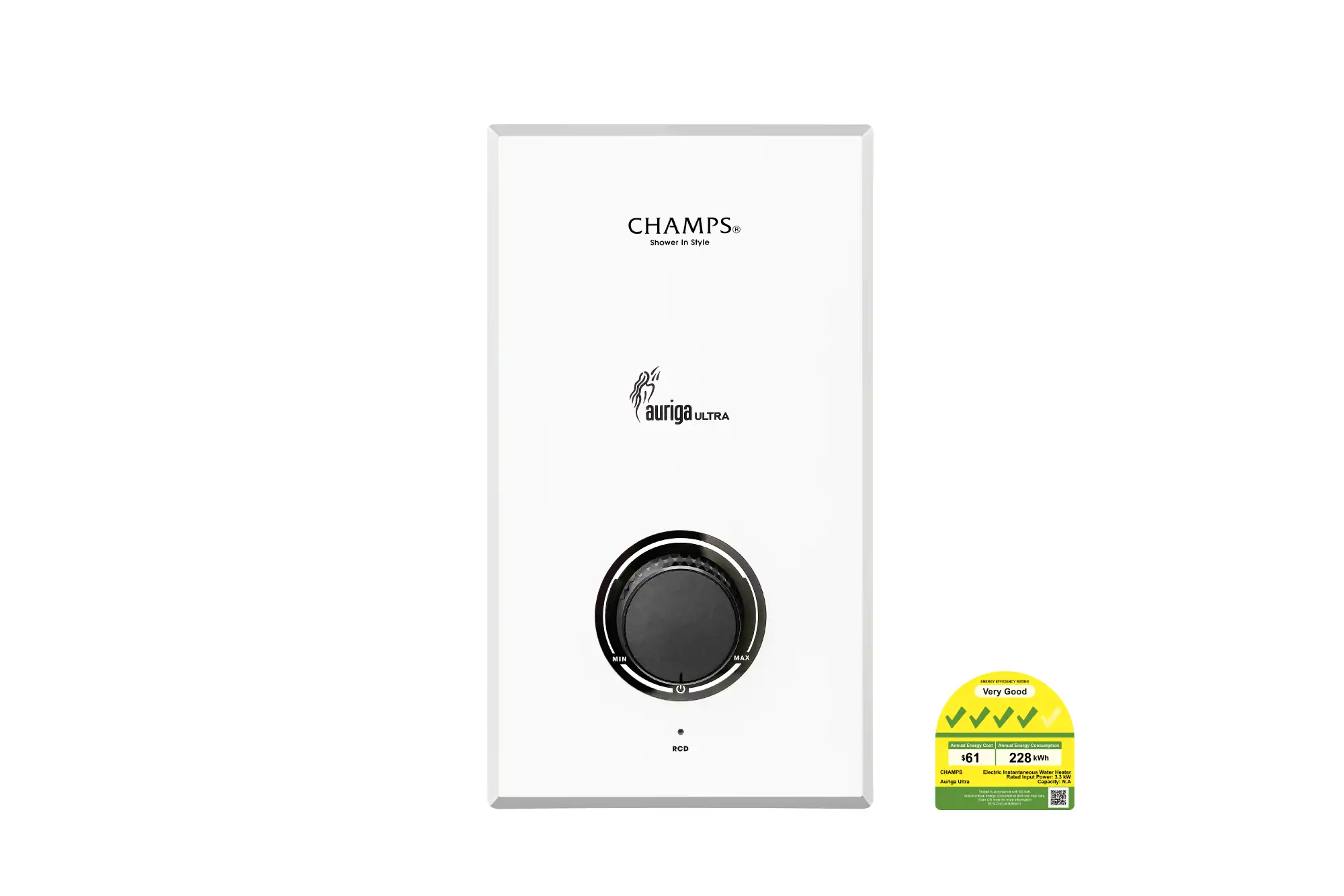 Champs Auriga Ultra Instant Water Heater (Rain Shower Set)