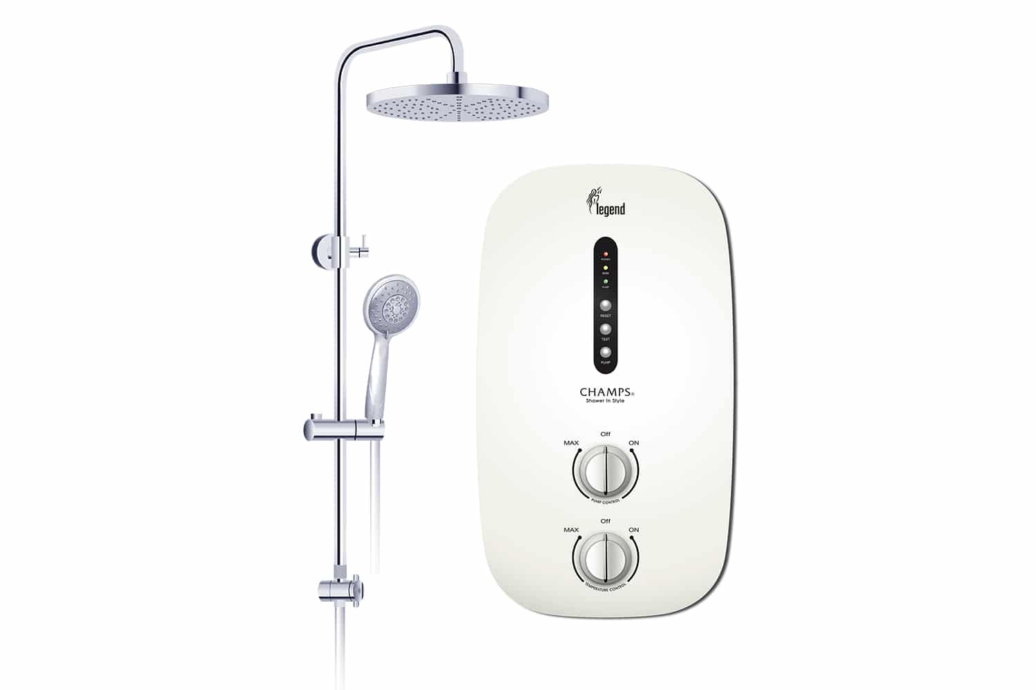Champs Legend Instant Water Heater (Rain Shower Set)