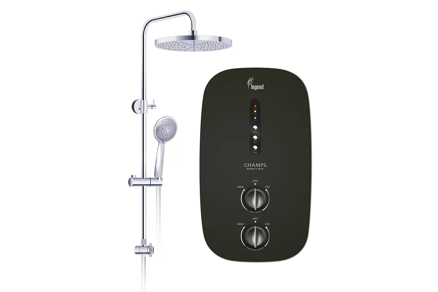 Champs Legend Instant Water Heater (Rain Shower Set)