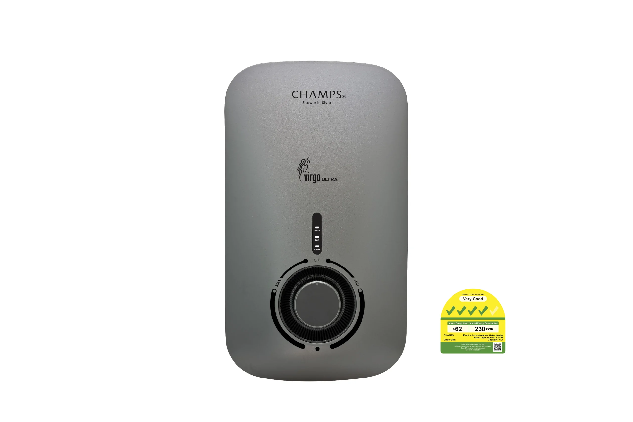 Champs Virgo Ultra Instant Water Heater (Rain Shower Set)