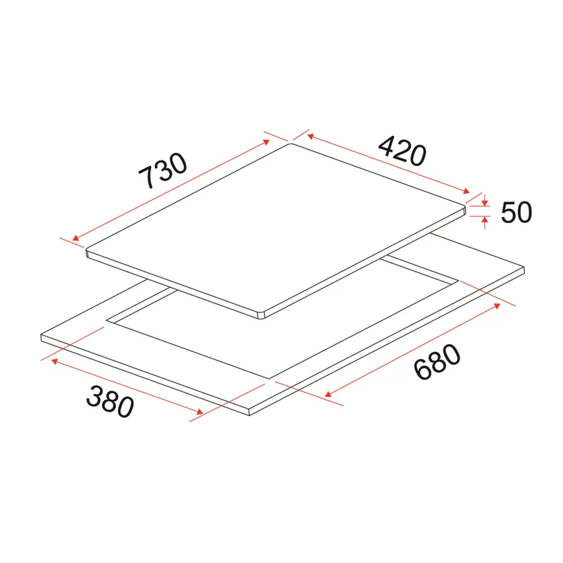 Ceramic Hob 70CM - HB AV 271 A