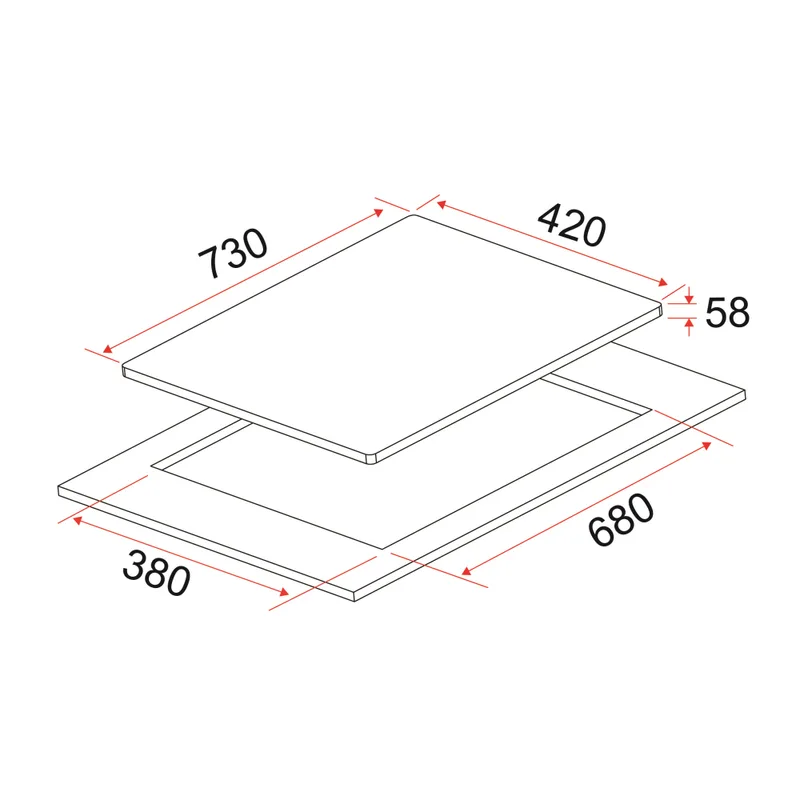 Combi Hob 70CM - HB IV 2734 A
