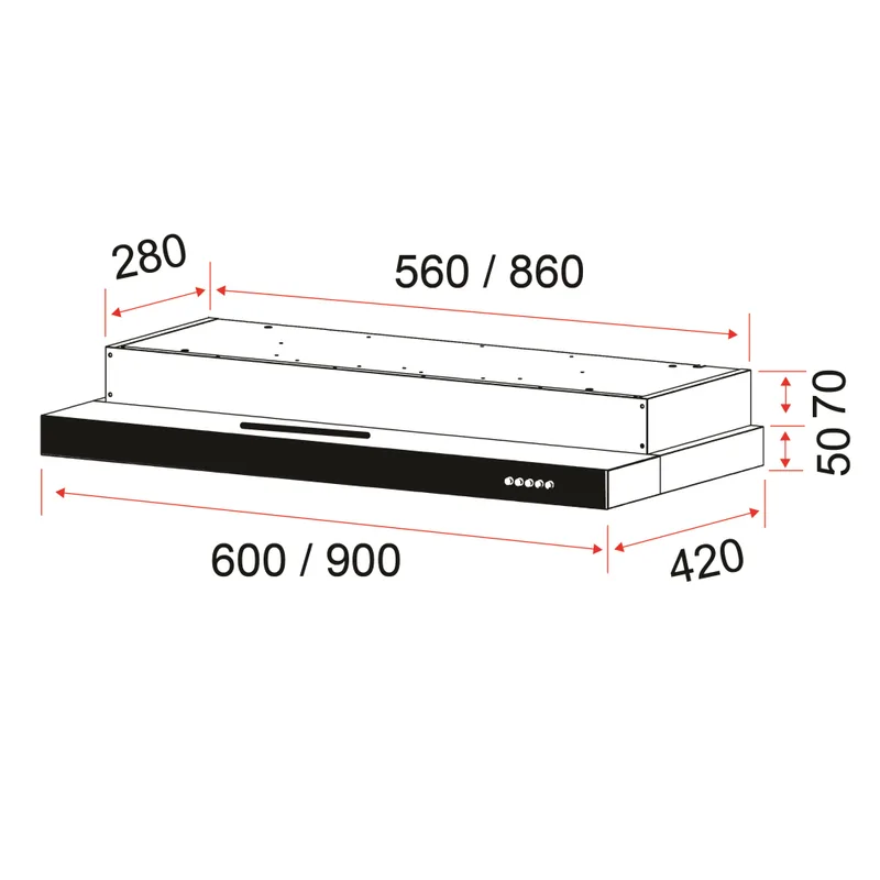 Cooker Hood 60CM - EFCH 6202 HM SSL