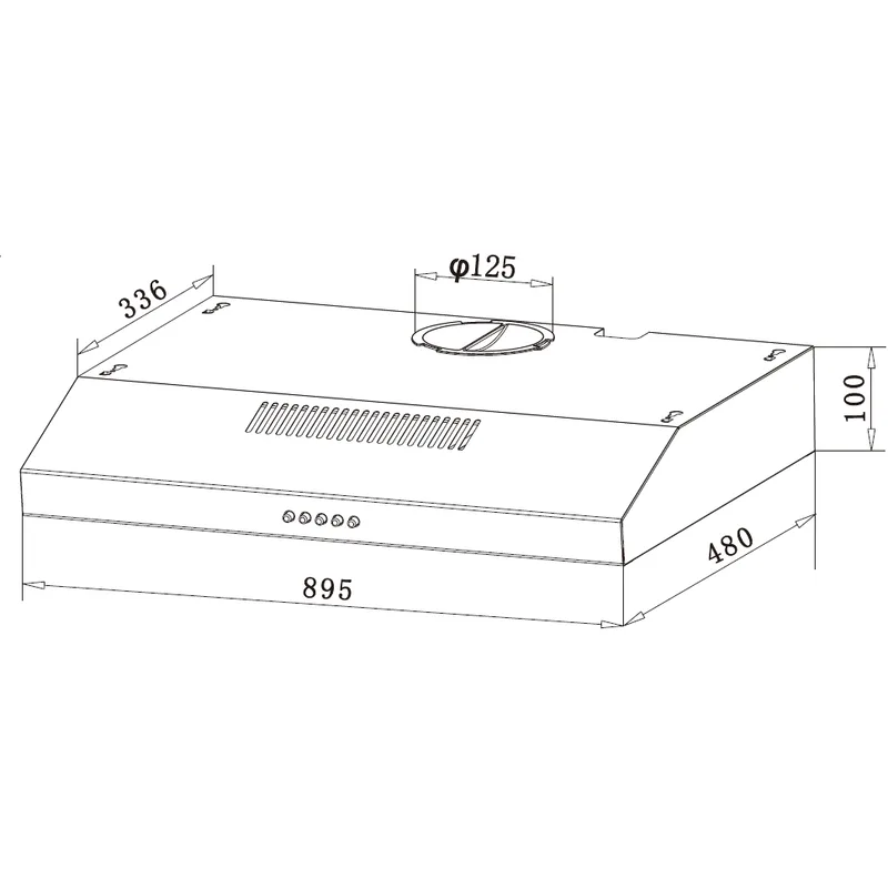 Cooker Hood 90CM - EFCH 9103T SS