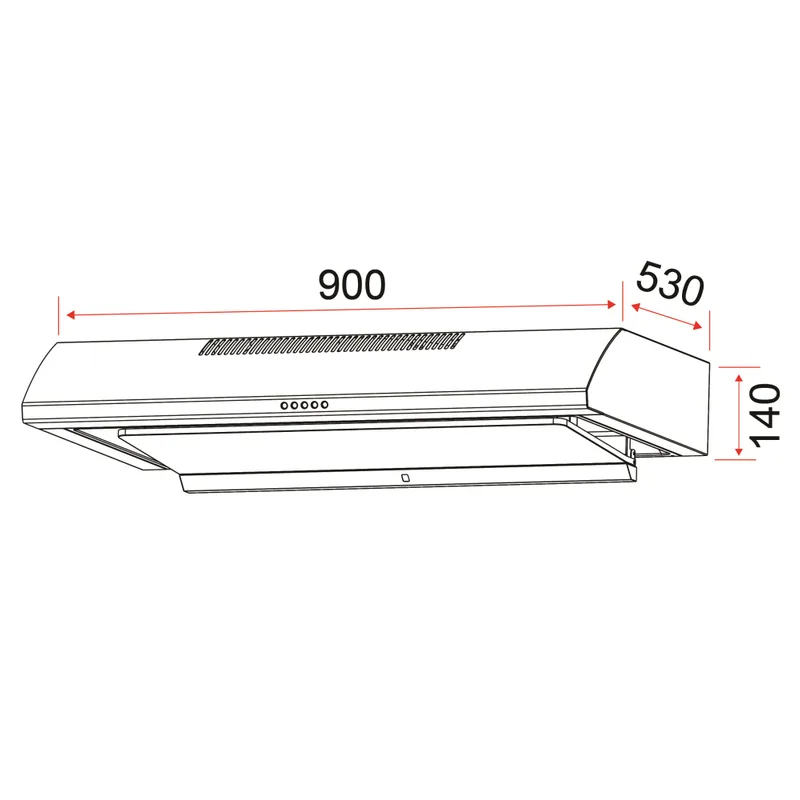 Cooker Hood 90CM - EFCH 9111 HM SS