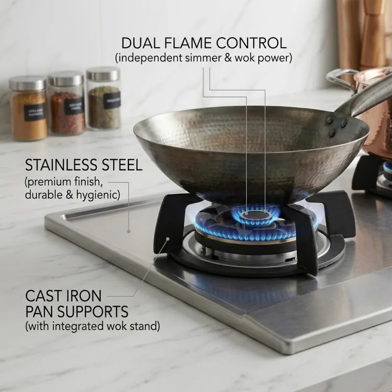 Gas Hob 86CM - EFH 3977 WT VSB