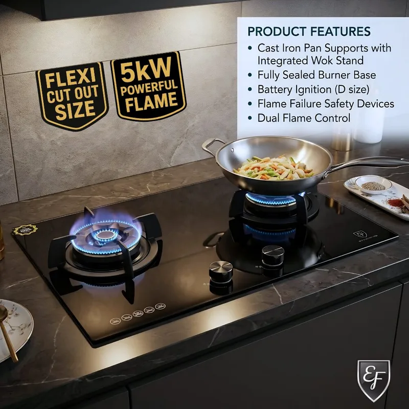 Gas Hob 88CM - EFH 9734 WT VGB