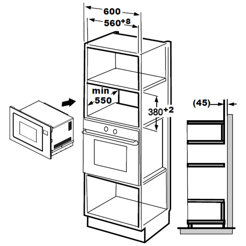 Microwave Oven - EFBM 2891 M