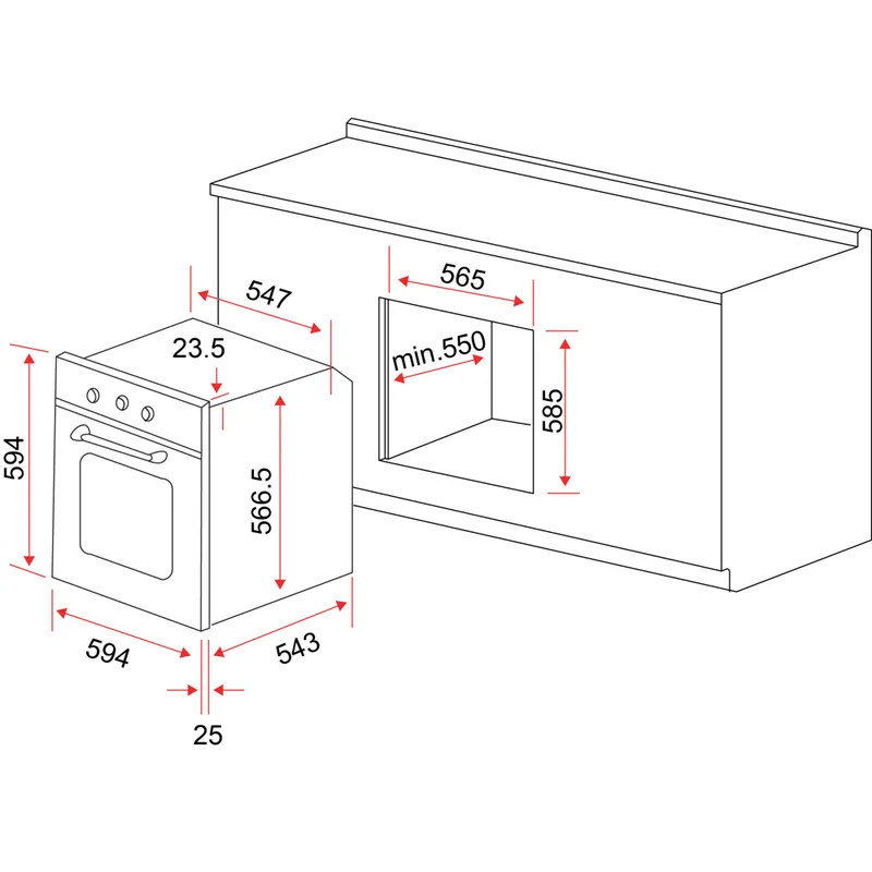 Oven - BO AE 62 A