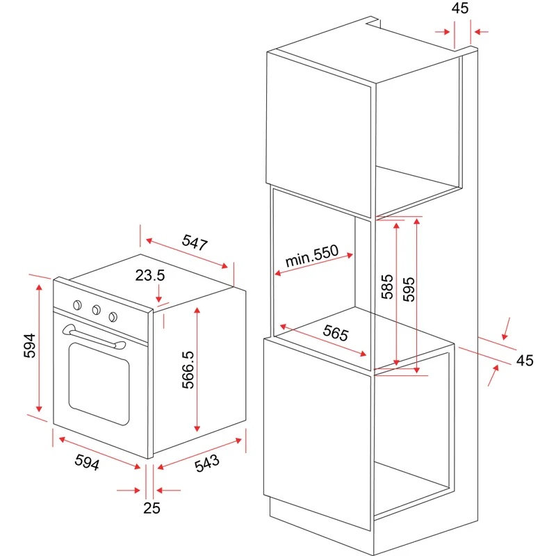 Oven - BO AE 62 A