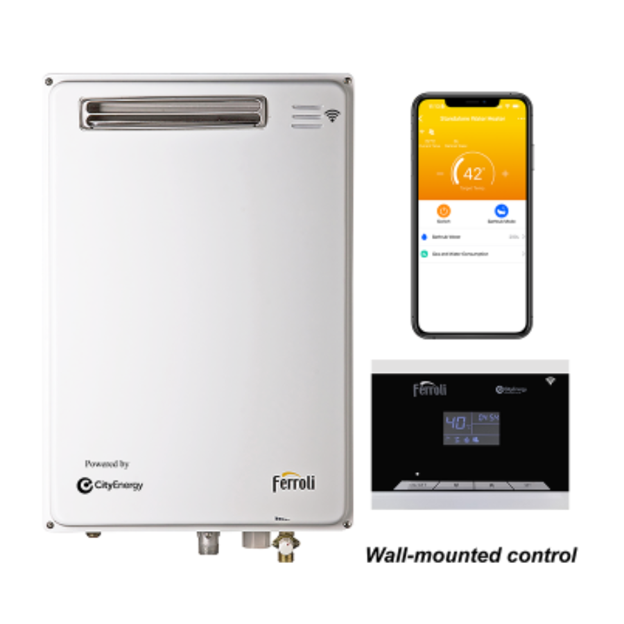 Ferroli GS 20 Outdoor Gas Water Heater (WiFi)