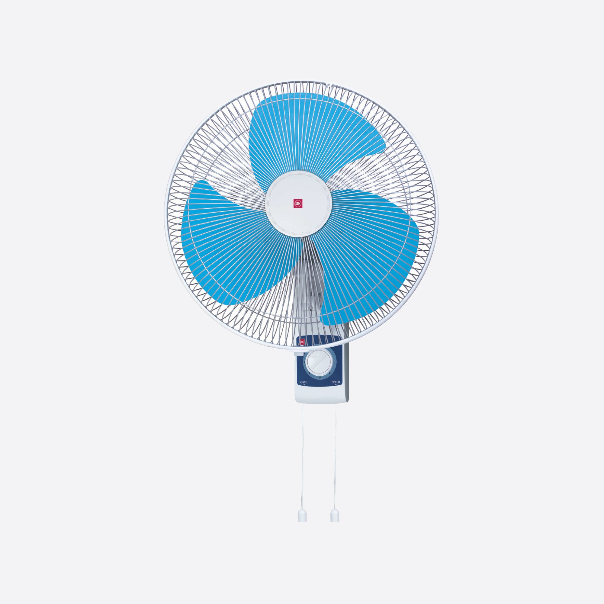 KDK M40CS Metal-Blade Wall Fan with Pull Switch — 16″ (40cm)