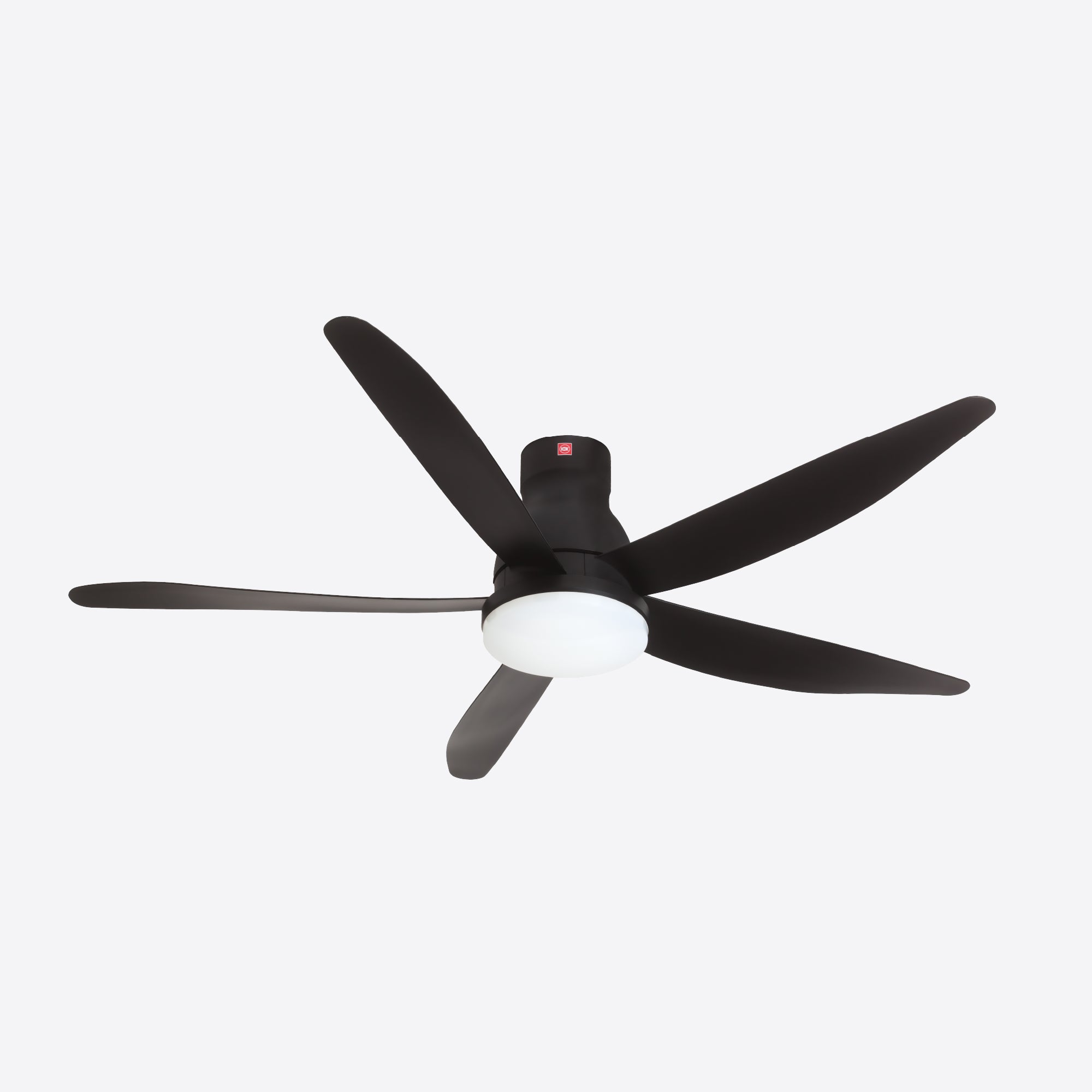 KDK U60FW 5-Blade DC Ceiling Fan with LED Light — 60″ (150cm)